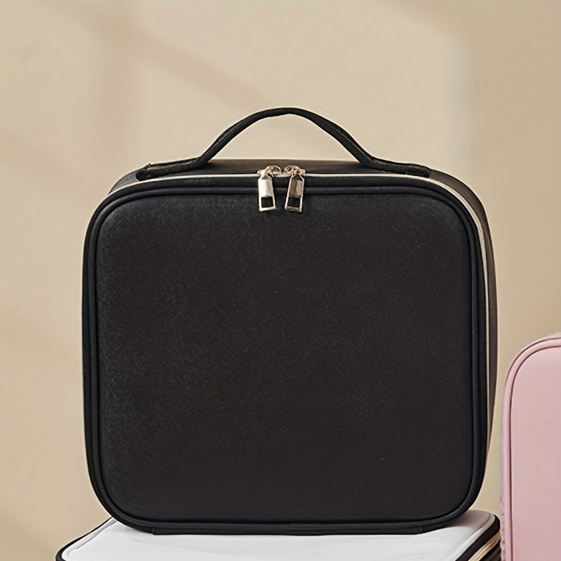 E-shop Make-up-Koffer, Make-up-Tasche mit Spiegel, großes Fassungsvermögen, hochwertige tragbare Handtasche, Kosmetiktasche für Damen und Herren,