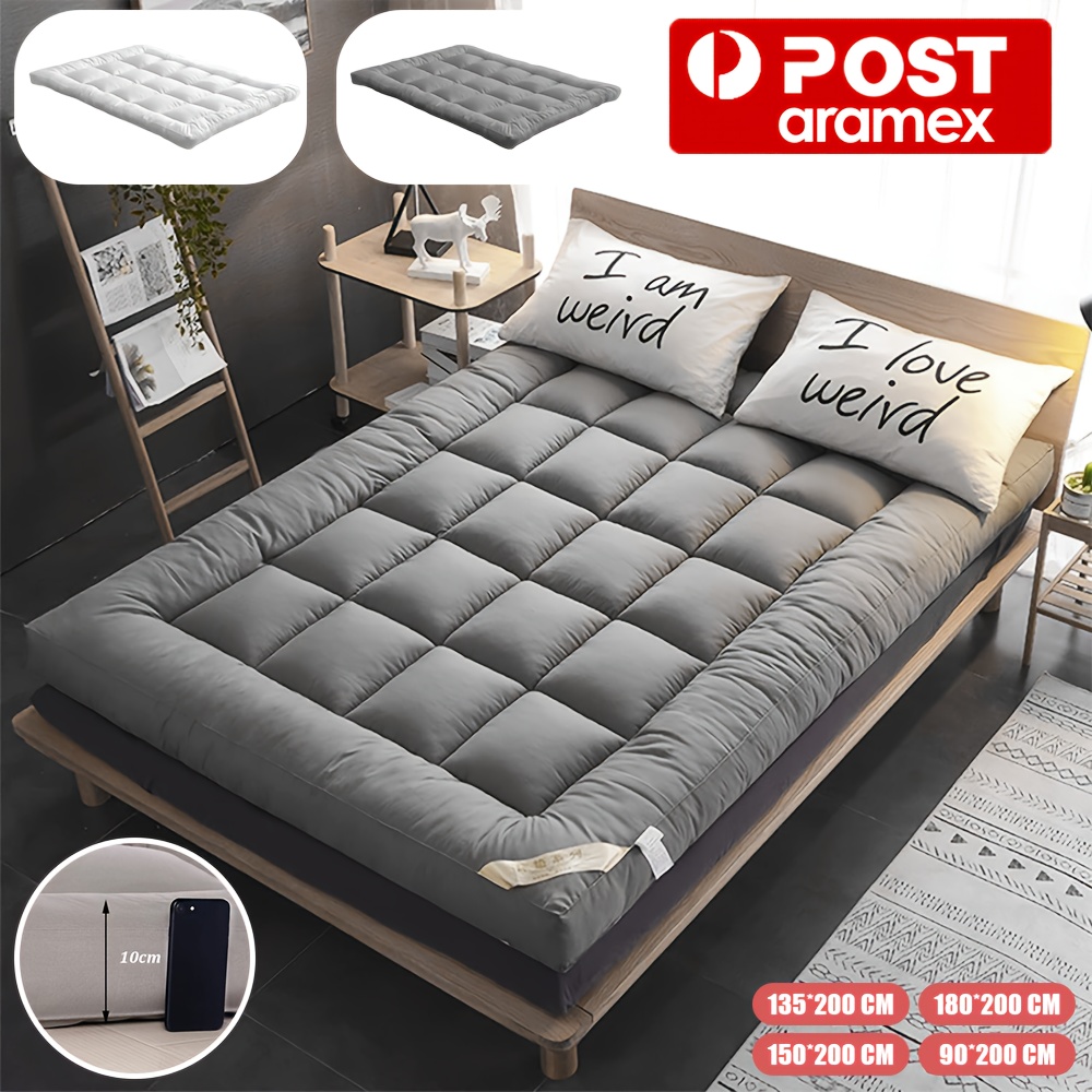 TEMU 3d Thin Mattress - Available In 4 Sizes, Suitable For Various Bed Types, With A Fluffy Thickness Of 10cm, Enhancing , Suitable For Dormitories,