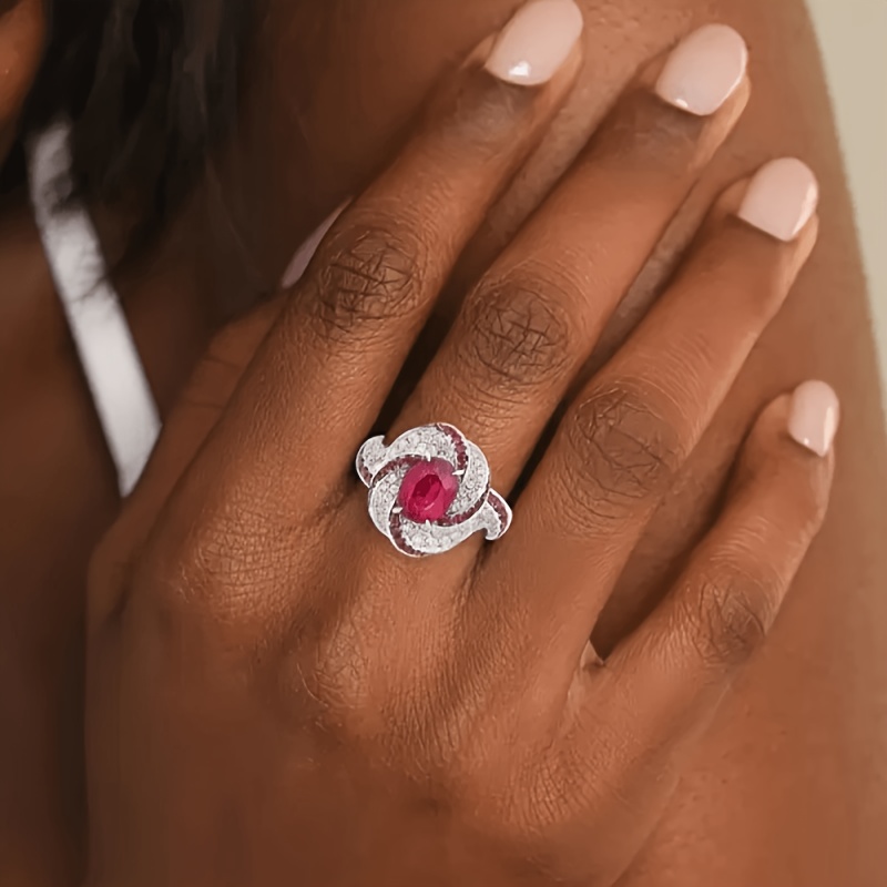 Gorgeous Light Luxury Ring Inlaid with Synthetic Zirconia