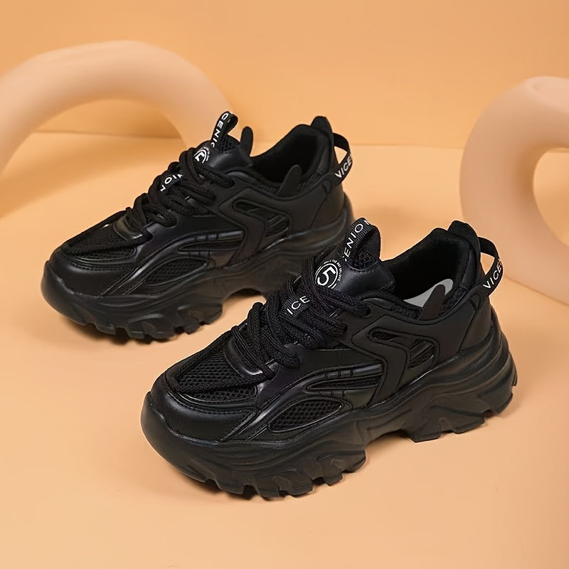 Women's Height-Enhancing Platform Sneakers with Lift Sole