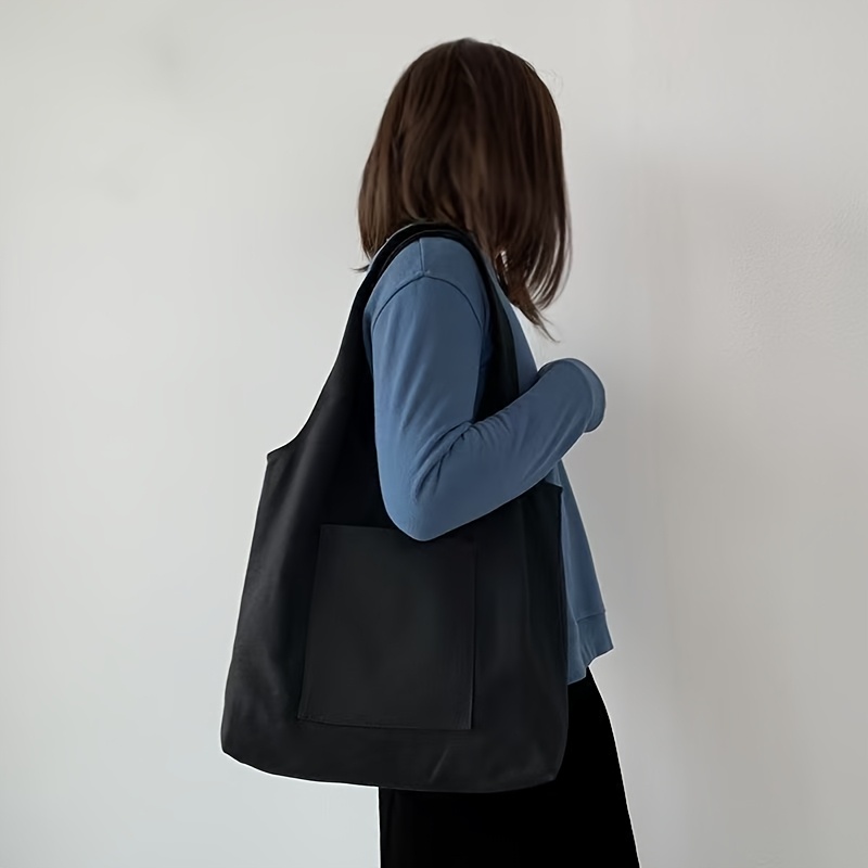 E-shop Einfache Minimalistische Kleine Tasche für Unterwegs & Reisen – Handtasche mit Trageriemen, Casual Alltagstasche, Handwäsche, (Ohne Verschluss)