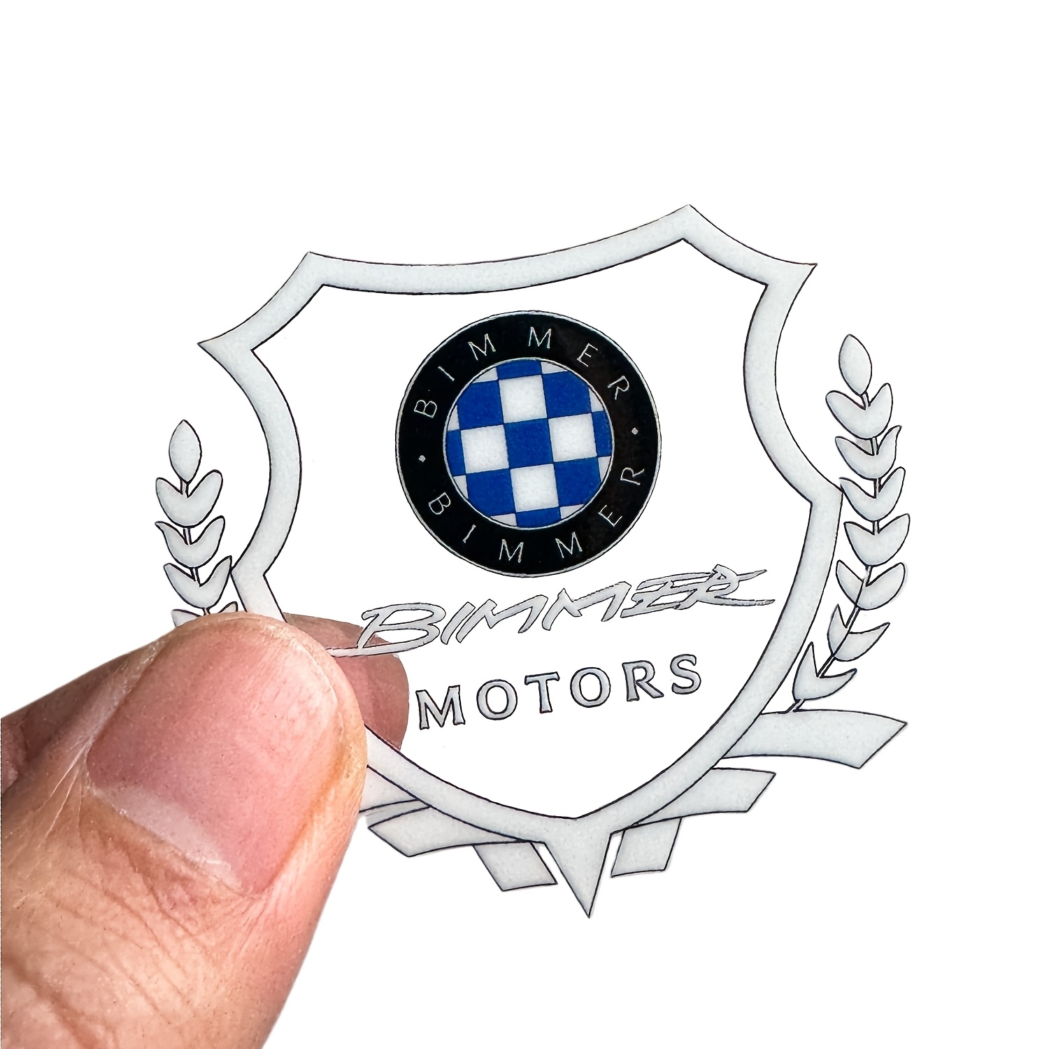 1pc Automotive Badge Emblem Decals | Pvc Material, Compatible With For All Vehicles