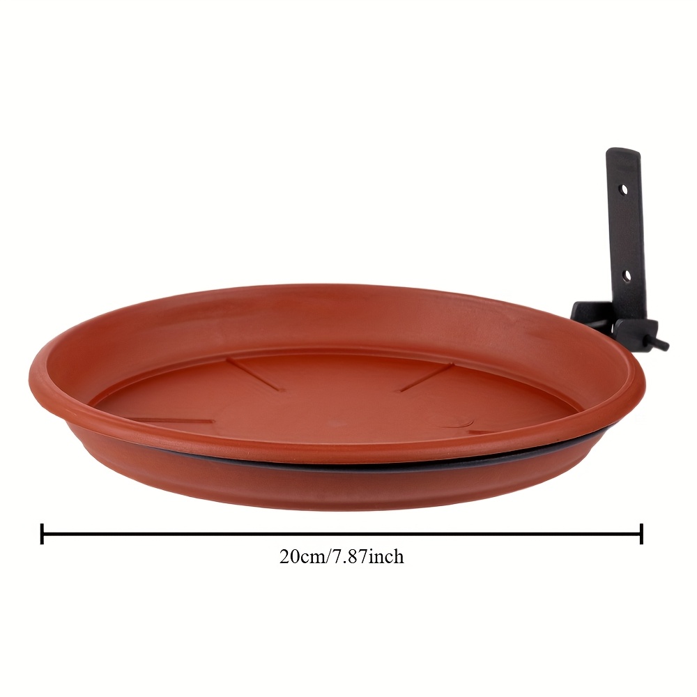 Image of Outdoor Fence Hanging Bird Feeding Tray - Tree Mountable Wild Bird Bath Outside Food And Water, Mounts On Deck Wall Stud With Heavy Duty , With Mounting Hardware