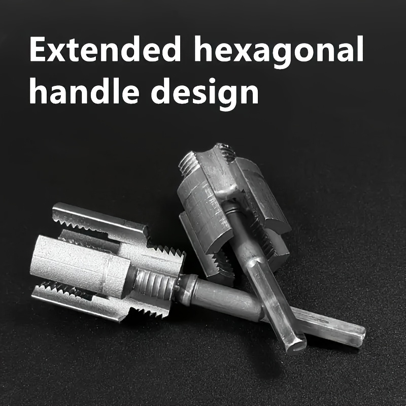 2pcs pipe threader set integrated internal and external thread pipe threading tool for 1 2 inch ppr pipes with taps and dies for thread cutting details 4
