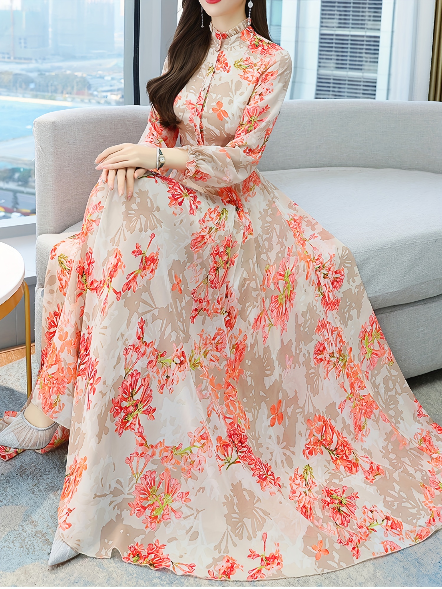 fancy long dresses sold on Temu United States