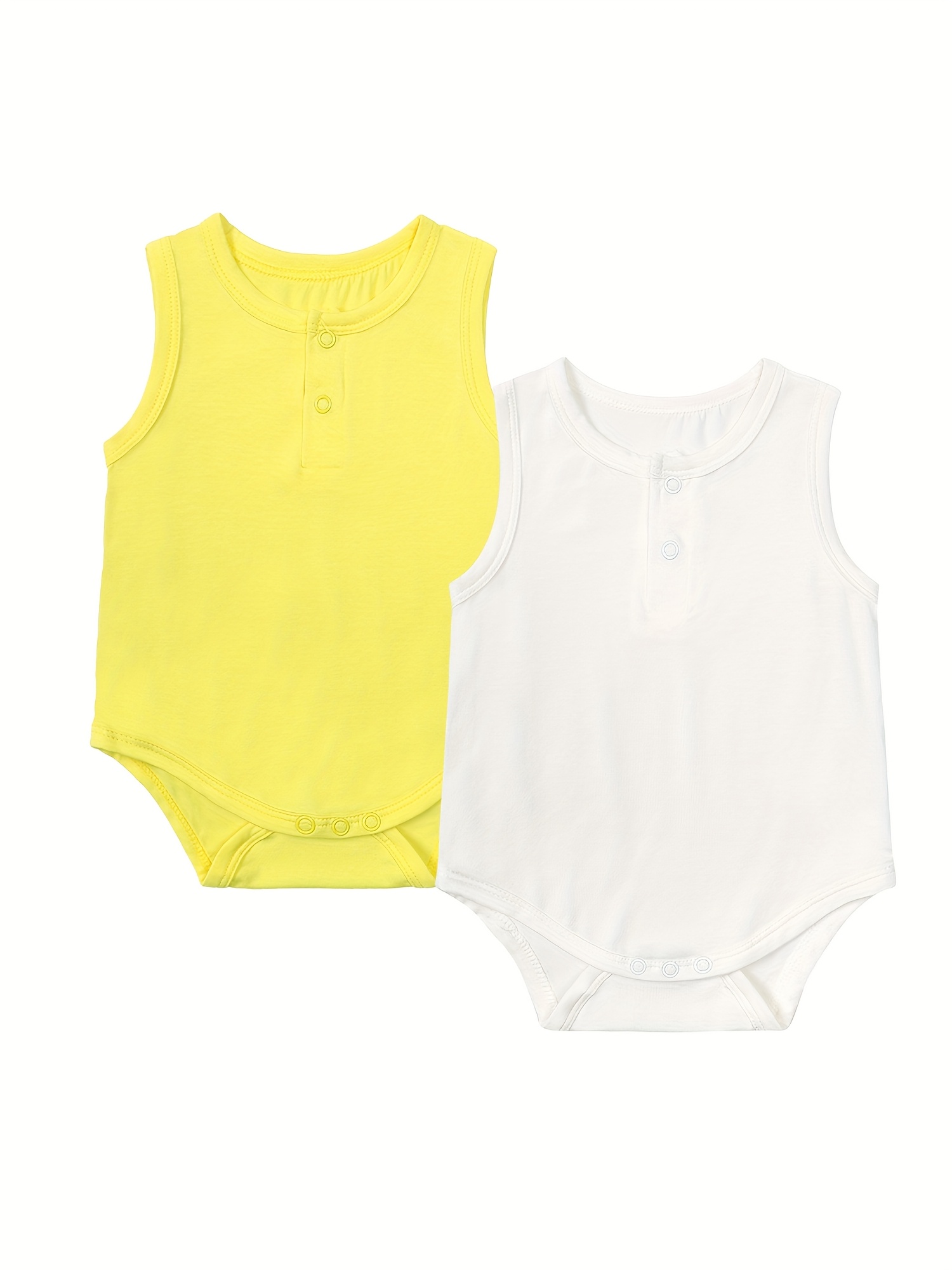pack baby bamboo fiber sleeveless bodysuit newborn summer Temu