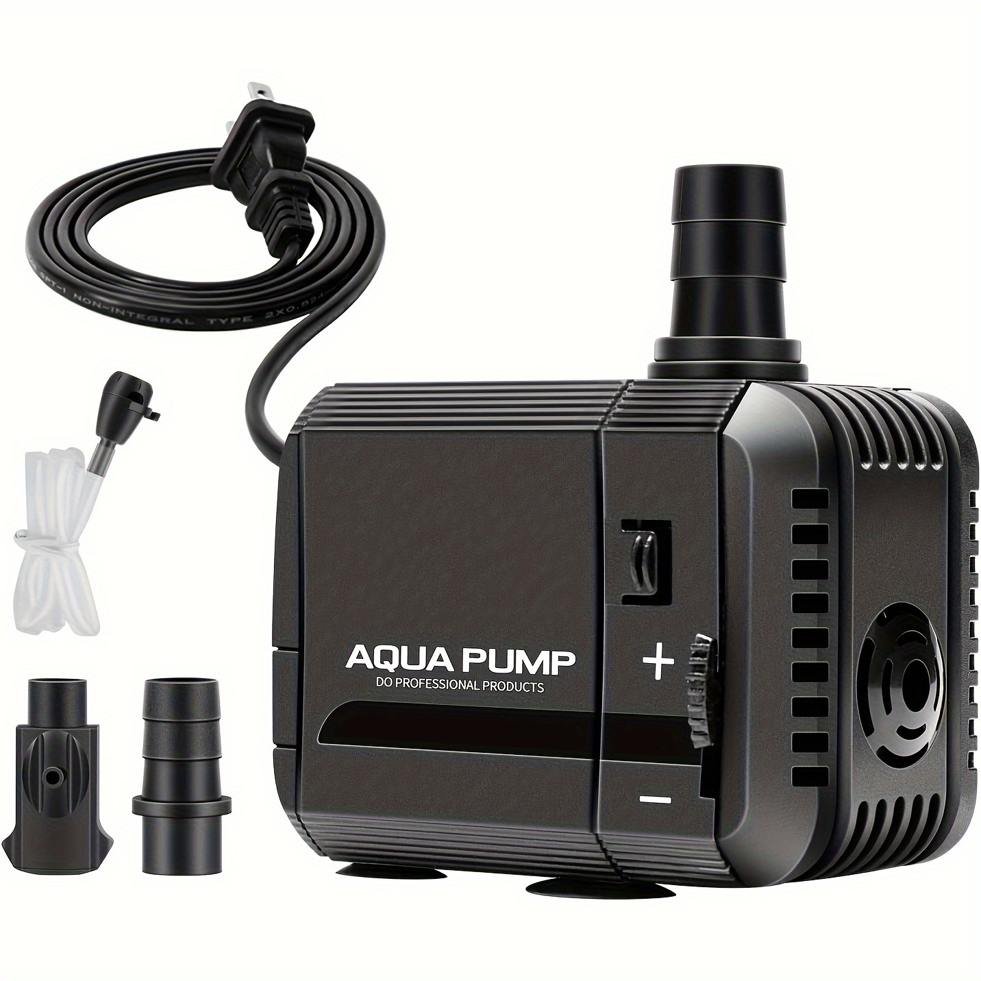 

210gph Submersible Water Pump With 3.3ft - Black, With Slip-resistant Base, 5ft Power Cord & Adjustable Flow Valve For , Fountains, Aquariums & Hydroponics Systems