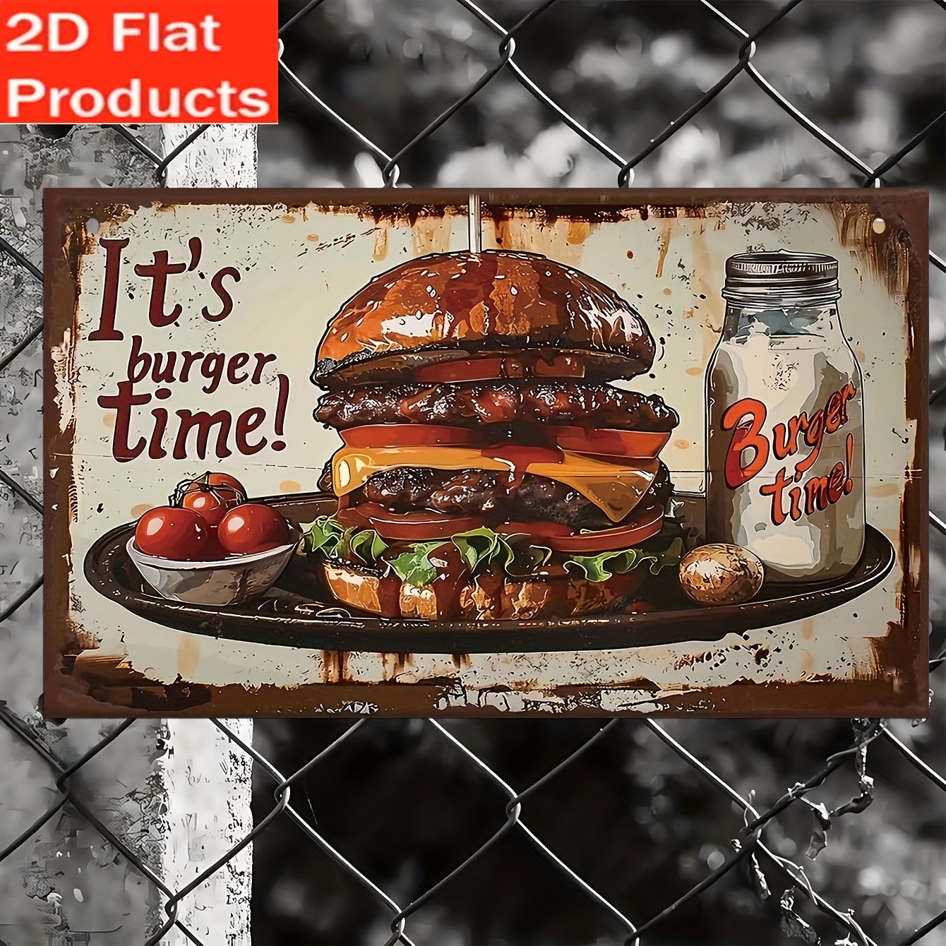 Image of 2d Flat-decorative Plaque And Signs, 1pc Retro Wooden "!" Plaque, For Kitchen, Home Bar, Shop, Men's Den, Party Decor, With Design, Ideal Holiday Gift Halloween Christmas Decoration