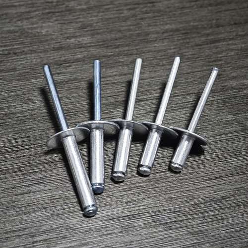 Fastenere 3/16" X 1/2" Aluminum Pop Rivets (Dome Head, Steel Mandrel, Qty 100)