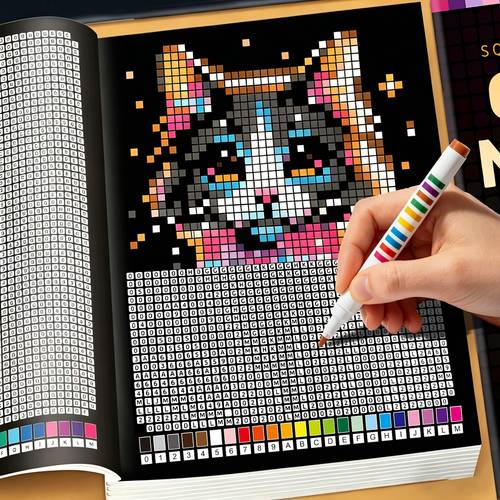 libro de mosaico para colorear por números - un libro para colorear para para relajación y , para colorear para , actividad para aliviar el estrés con animales y adorables, regalo artístico para entusiastas