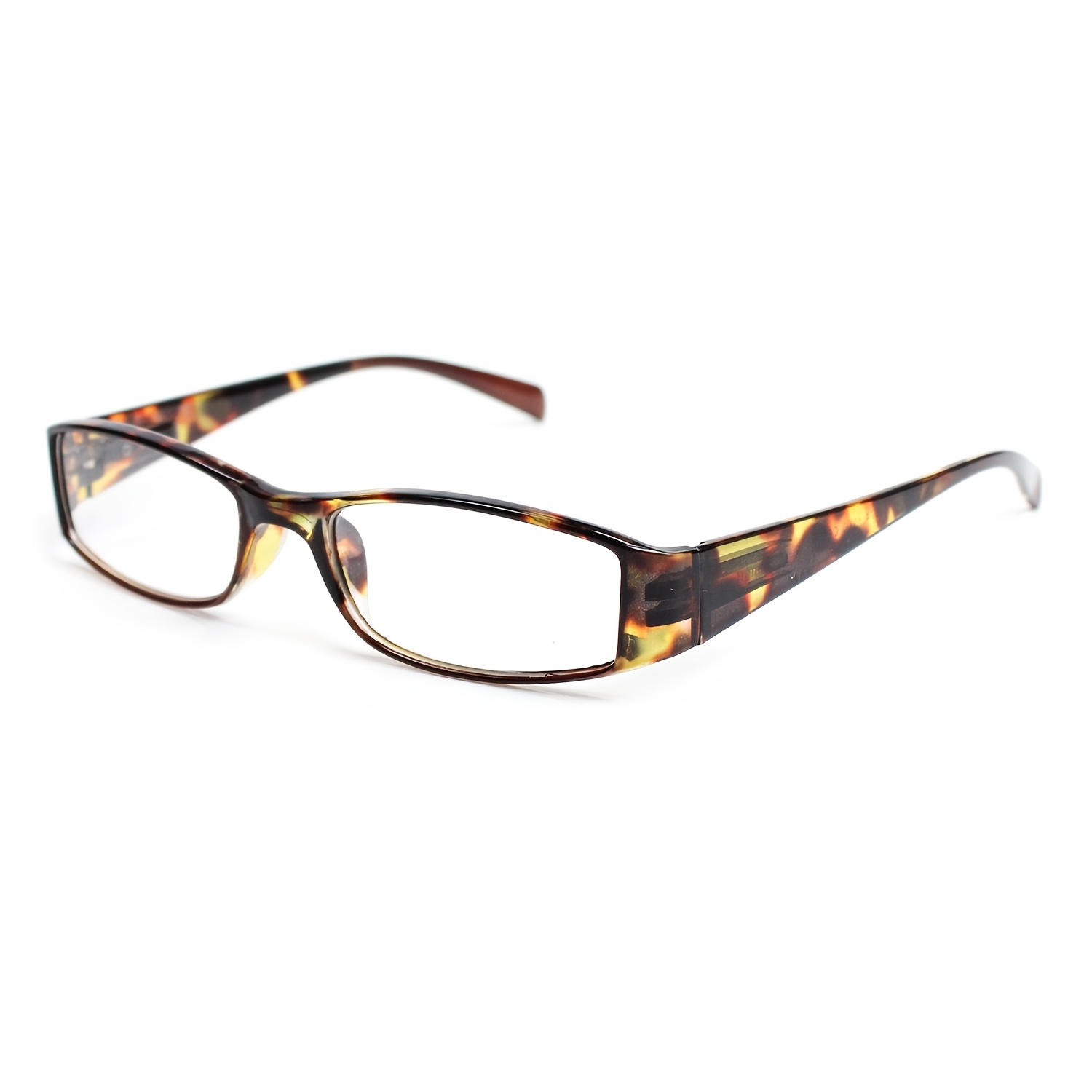Retro Tortoiseshell Narrow Frame Reading Glasses, Slim Design