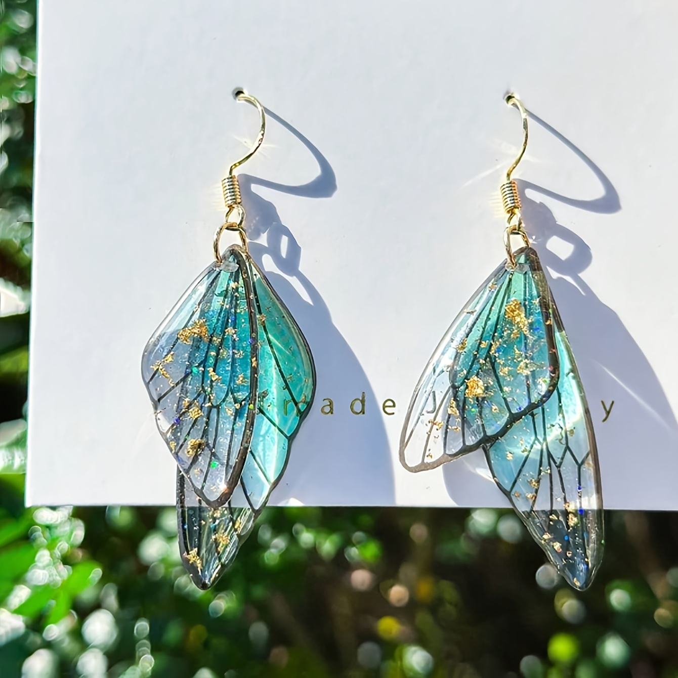 TEMU A Pair Of Elegant, Luxurious, Stylish, And Minimalist Earrings, Wing Earrings, Handmade Earrings, Creative Earrings, Suitable For Women To Wear,