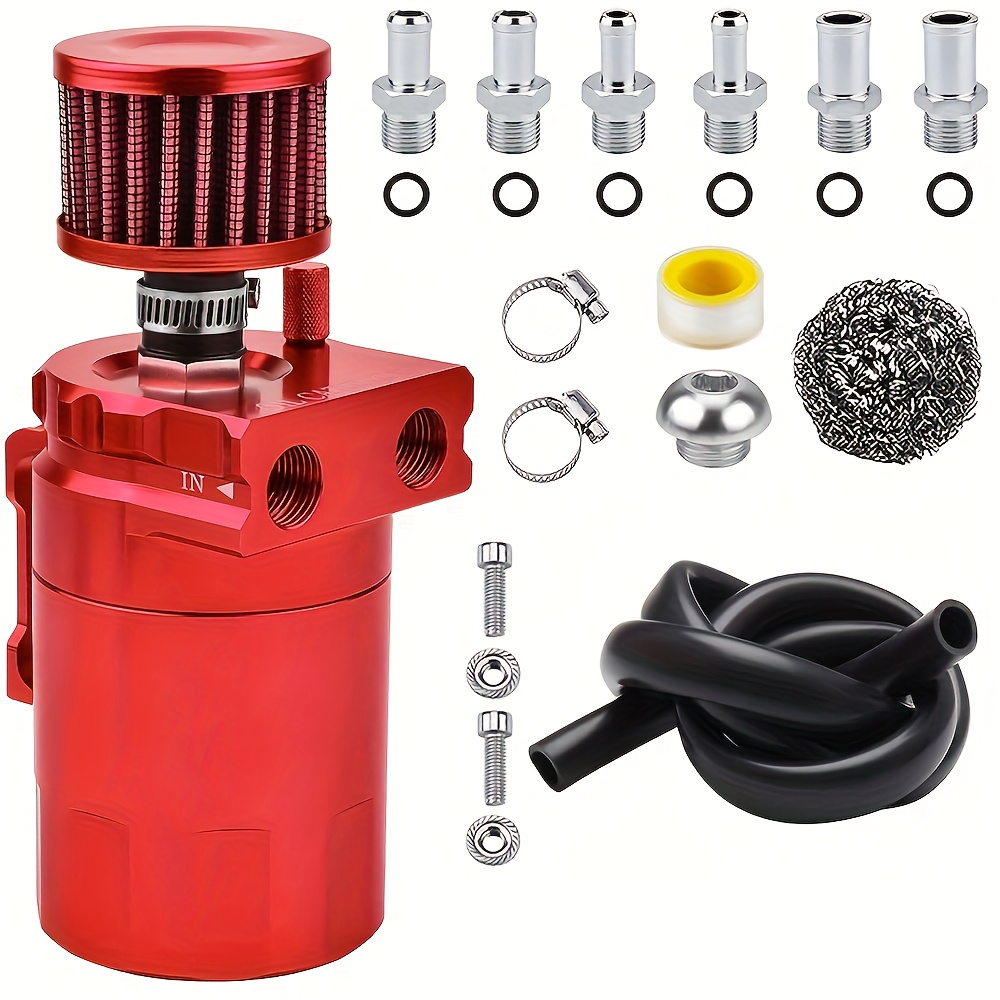 Fuworance Oil Catch Can Auto, 300ml Huile Catch Can Réservoir D'huile de Moteur de