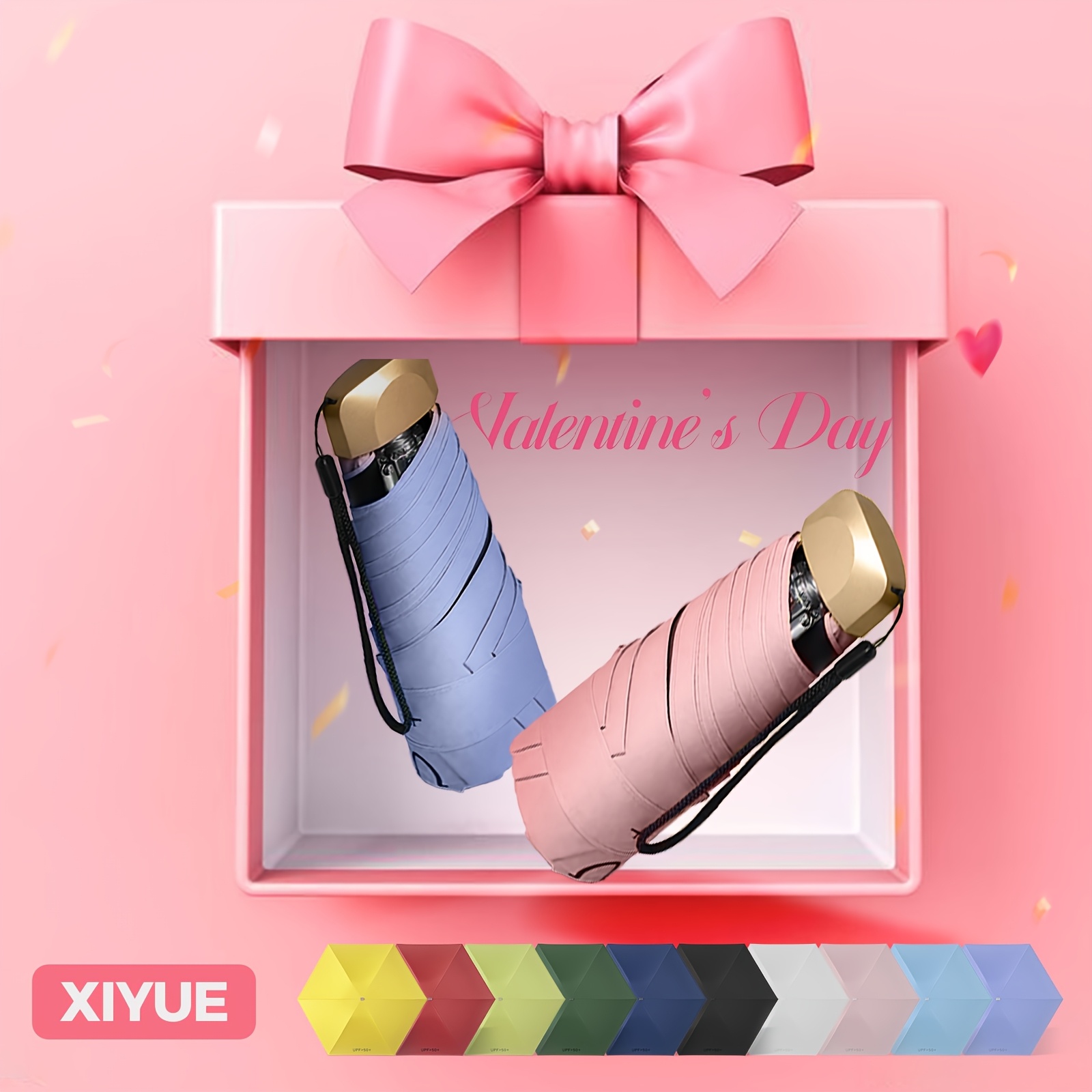 item picture outdoor mini portable sun umbrella ultra light folding umbrella 5 fold sunshade umbrella sunny umbrella