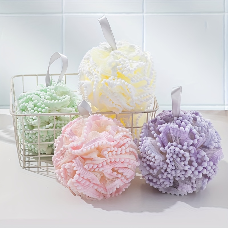 

Éponge de Bain Douce - Loofah de Douche Mousse Facile, Accessoire de Salle de Bain Parfum