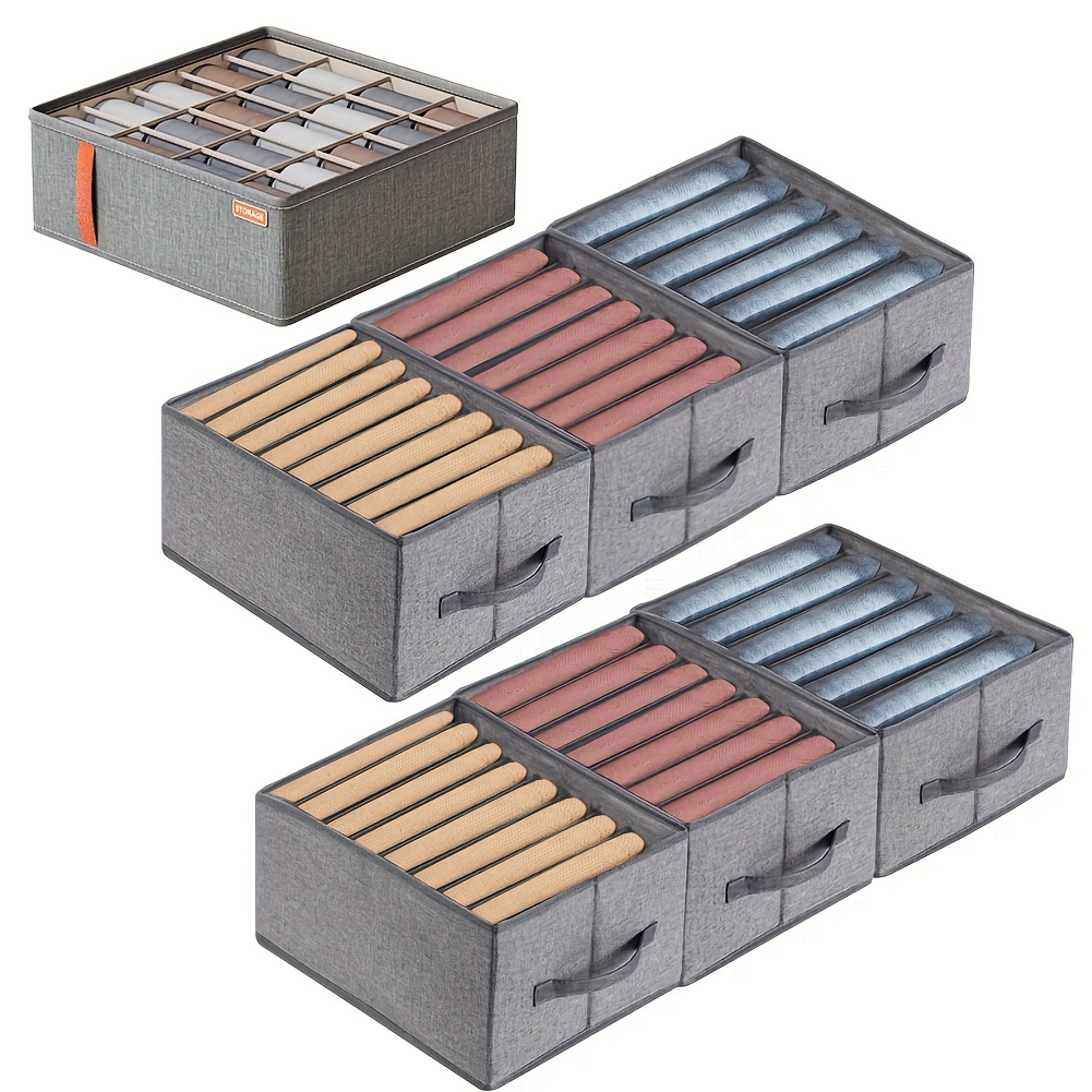 ALIMARO Foldable Portable Storage Box Jeans Compartment Storage Box Closet  Organizer Storage Boxes with 9 Grids 