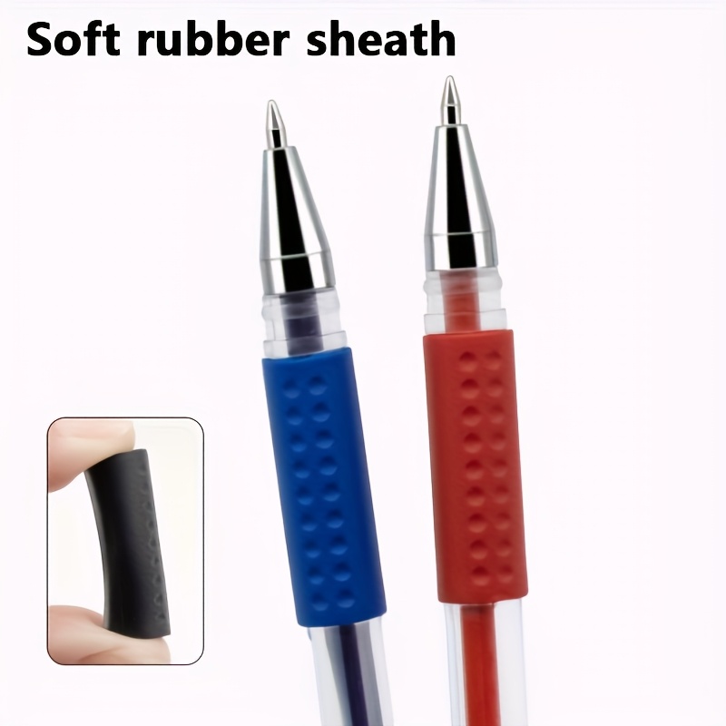 18pcs, 18pcs Gel Pen Set Learning Supplies Black Blue Red Ink Color 0.5mm Round Ballpoint Pen Kawaii Pen Student School Office Stationery