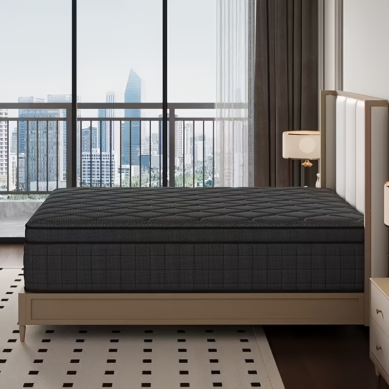 TEMU Independent Mattress, Memory Foam Mattress, Queen Size Mattress, , Medium Firmness, Luxurious , Gray Wedding Mattress