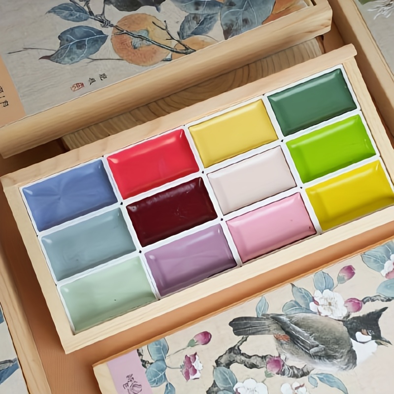 Sennelier Artists' Oil Set, 12-Color Wood Box Set, 40ml Tubes