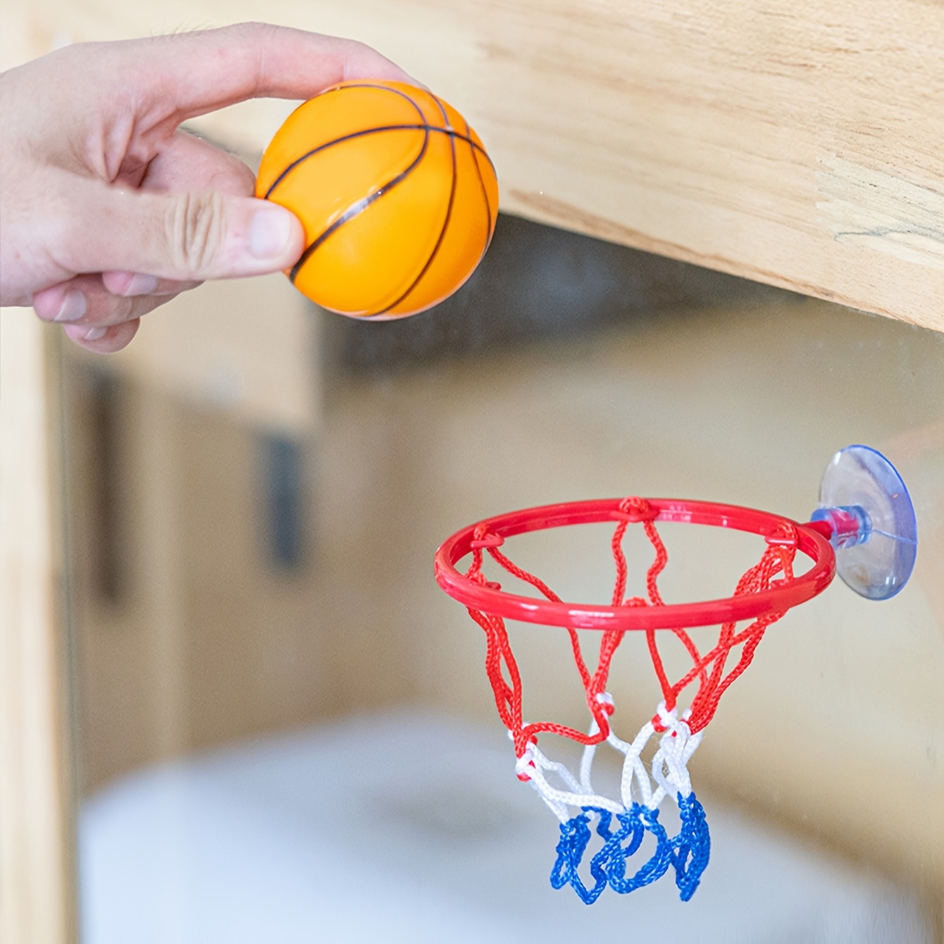 Mini Panier De Basket Mural à Ventouse – Pour Salle De Bain Ou Chambre