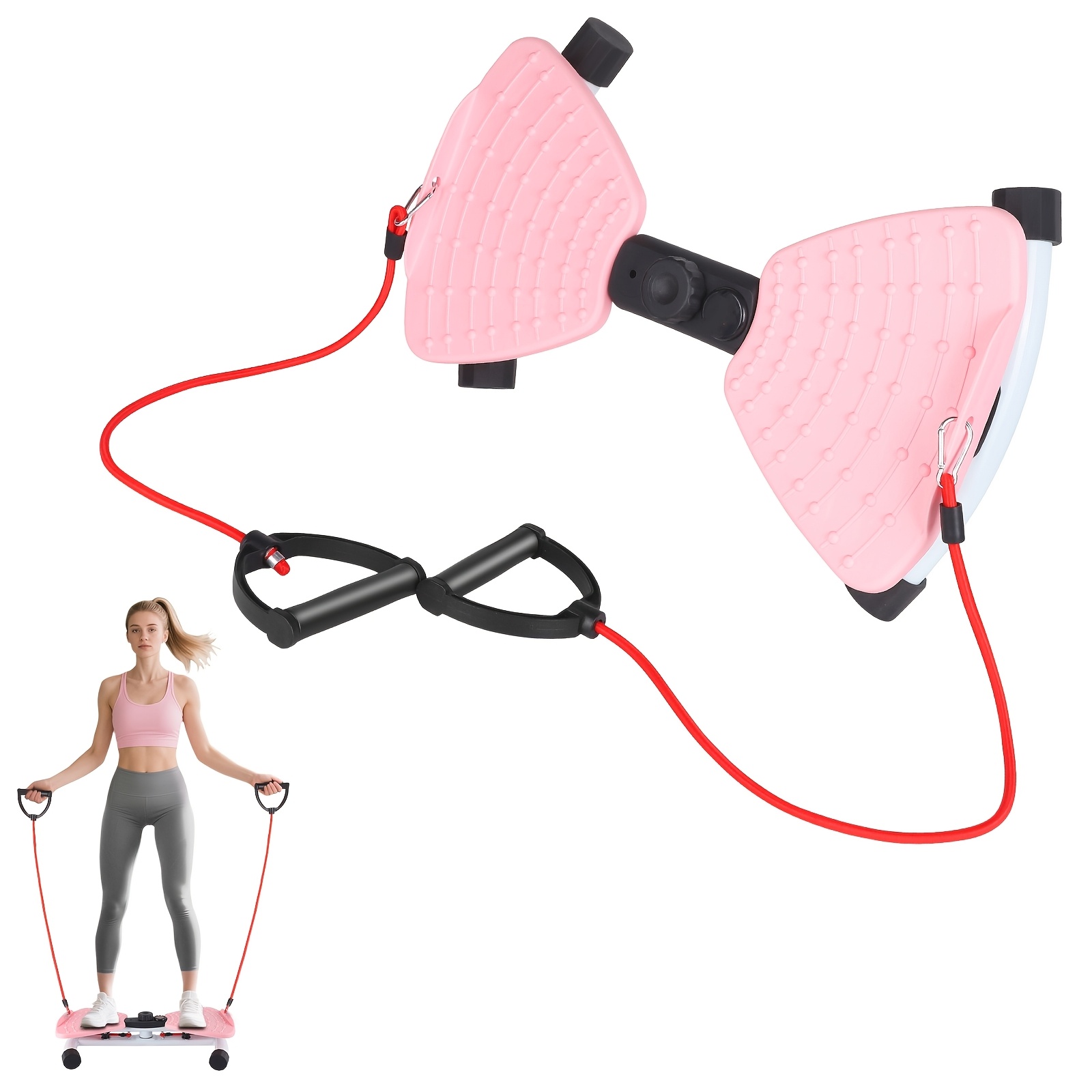 Image of Balance Waist Twister, With Pull Cord Twist, Resistance Band And Foot Massage Surface, For Home Use
