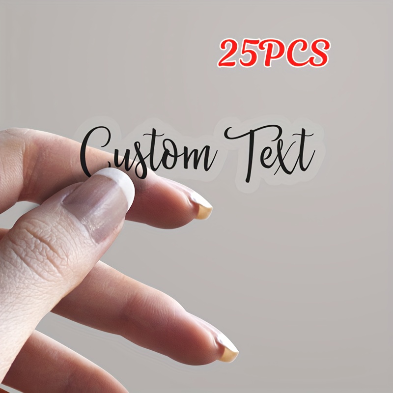 TEMU Custom Text Stickers, Mini Label Stickers, Word Stickers For Notebooks, Scrapbooks, Pencils, Pen Bodies, School Personal Items, Office Supplies,