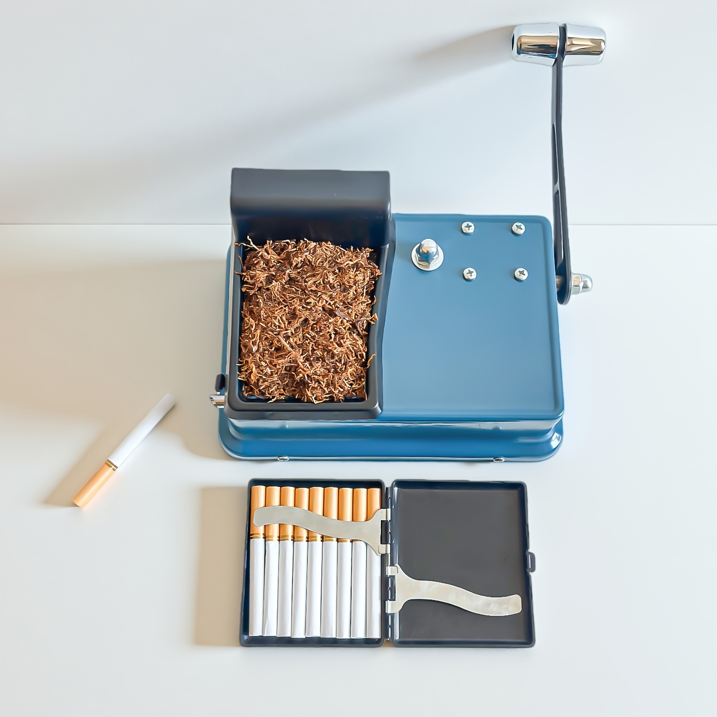 manual metal cigarette roller portable stainless steel