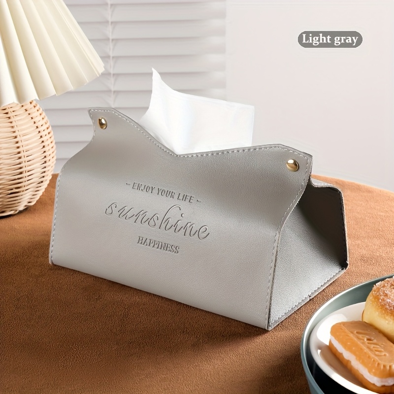 Image of Ins-style Nordic Tissue Box, Drawer Tissue Holder For Living Room, Household Creative Tissue Sleeve, Paper Bag, Car, Coffee Table Tissue Dispenser