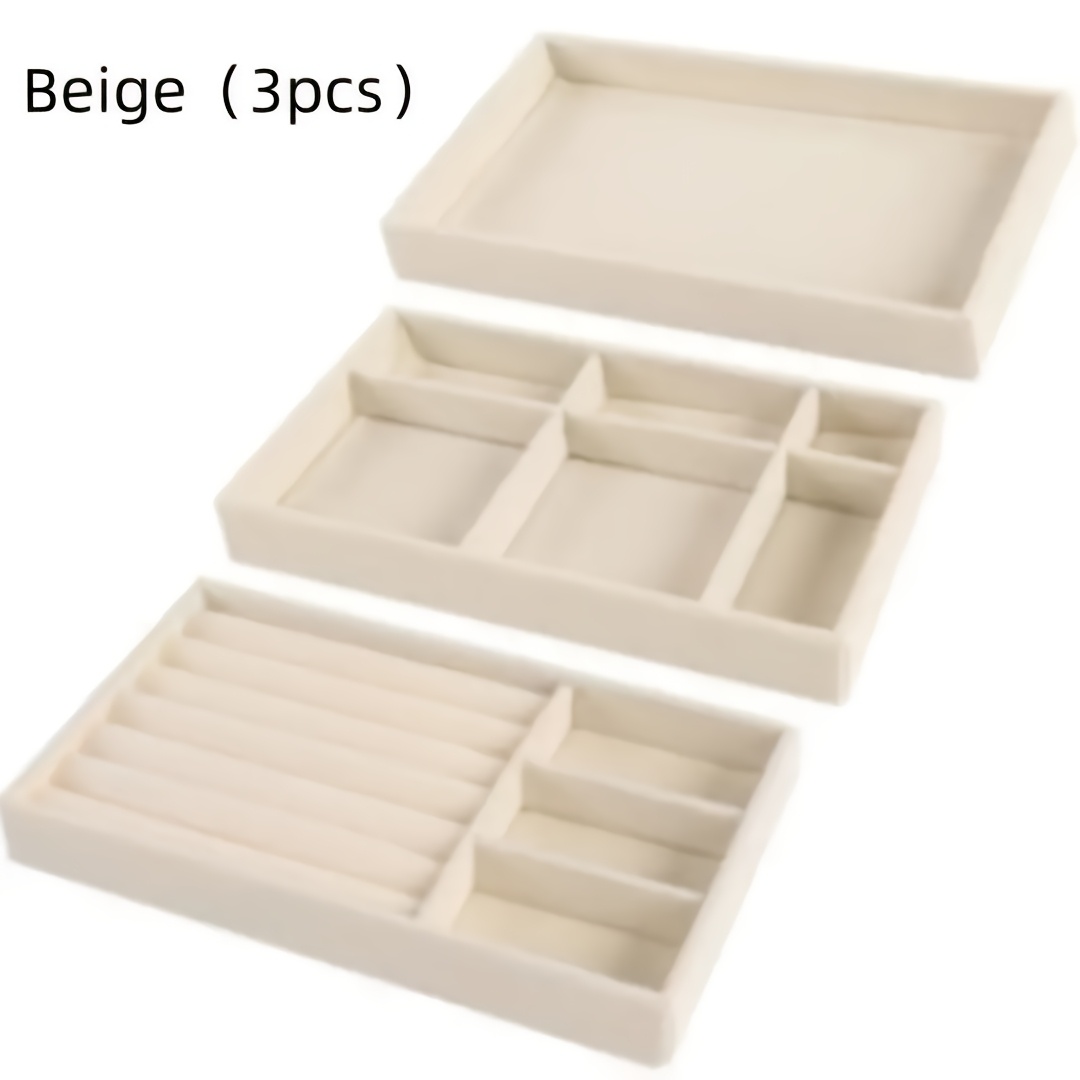 stackable jewelry storage trays magnetic closure white Temu Bahrain