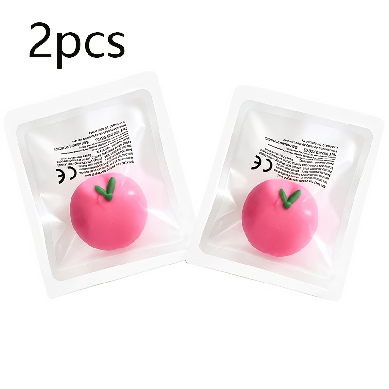 Realistic Play Food Squeeze Toys, Peach Design
