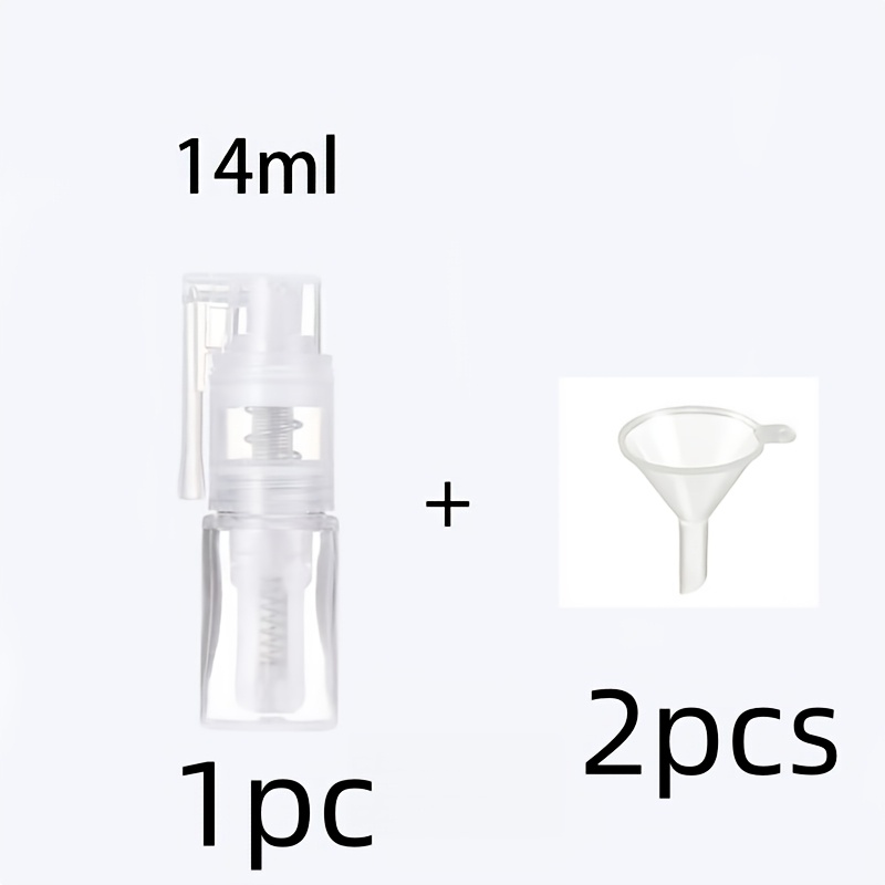 TEMU 1 Powder Spray Bottle With 2 Funnels, Cosmetic Powder Dispenser Bottle With Locking Nozzle, Suitable For Cosmetic Powder Packaging