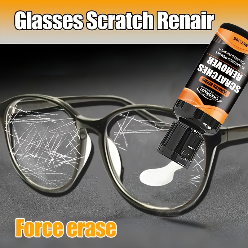 Fórmula Potente de Eliminación, Sin Residuos, Fácil Uso, Reparador para Rayones en Gafas y Protección Antirrayaduras, Diseño Elegante con Tubo, Mantenimiento de Gafas,Reparación de Gafas,Accesorio Moderno,Reparación Portátil,Fórmula Duradera,Reparación de Alta Calidad,Pulidor de Gafas,Kit de Reparación Óptica,Estudiantes,Usuarios de Lentes Contacto