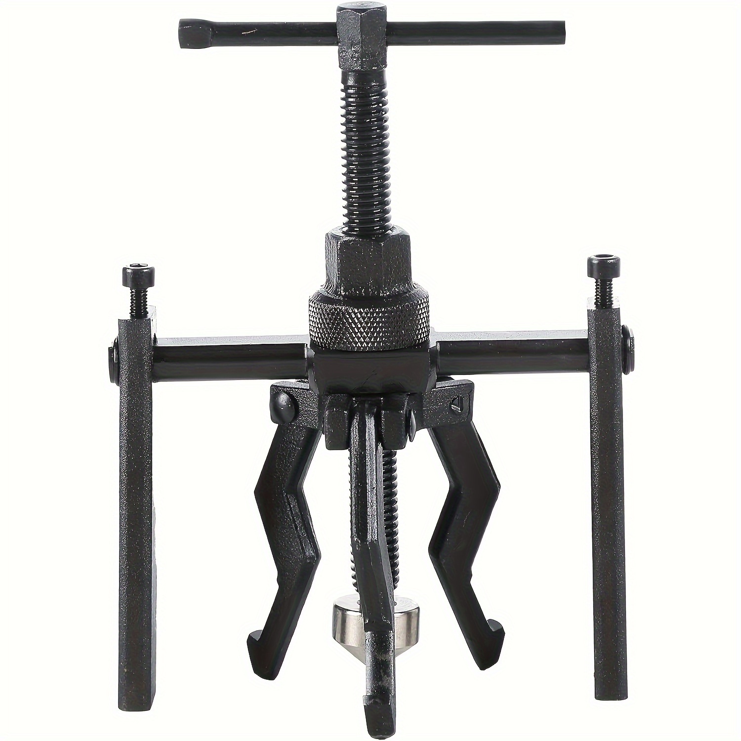TEMU Steel Bearing Puller Set, 3-jaw Gear Extractor, Non-slip Grip, Pre-assembled Tool For Automotive Bearing & Internal Bore Removal.