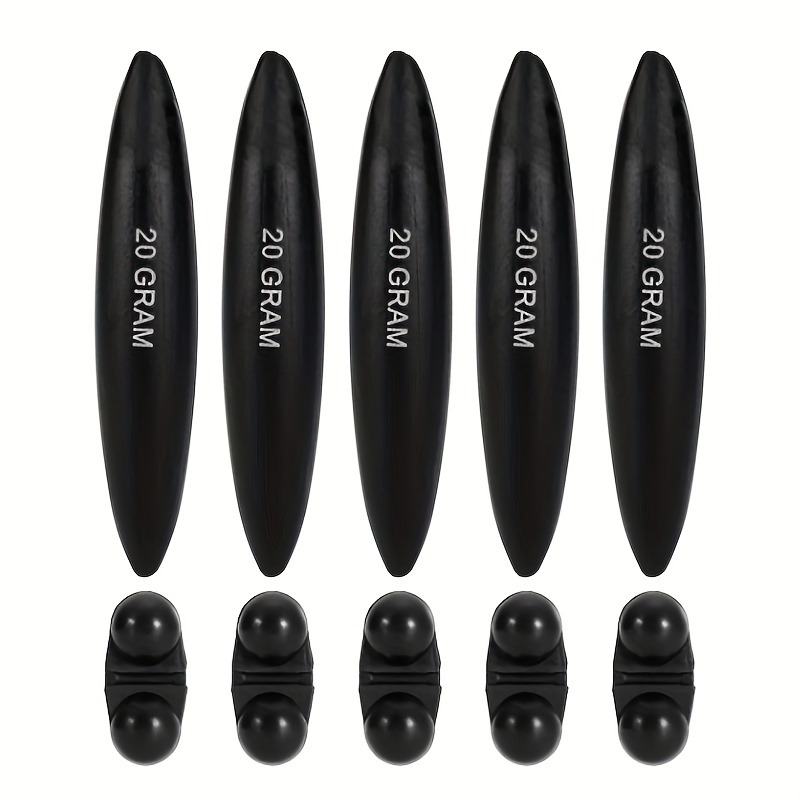 5pcs Bobbers With 5pcs Bells 20g/30g Eva Built-in Float Line Bell Fish Float Float Catfish Float Fishing Additions, Without Battery
