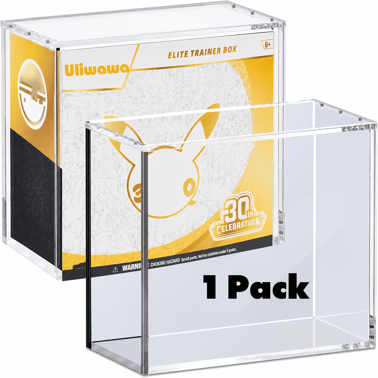 TEMU Etb Acrylic Display Case With 90%+ Uv Protection(5mm+5mm+3mm), Clear Ultra Acrylic Boxes For Display Compatible With Box, Dustproof Box