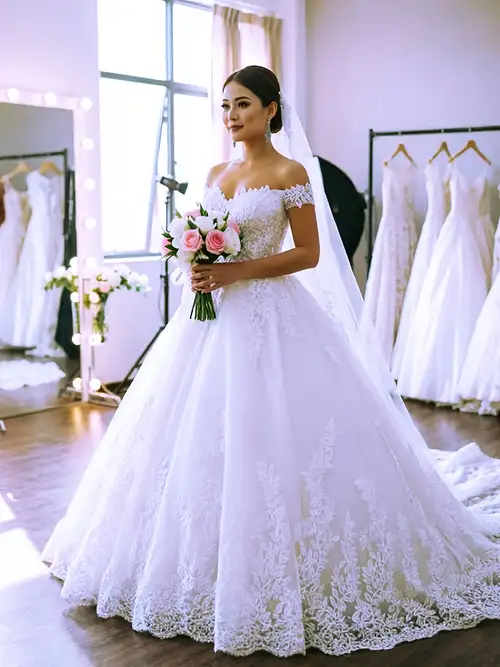 Sweep Train Wedding Dress * Wedding Dress Covering Belly Pregnant Women Wedding Dress Gown Sweep Train Wedding Dress * Wedding Dress Covering Belly Pregnant Women Wedding Dress Gown
