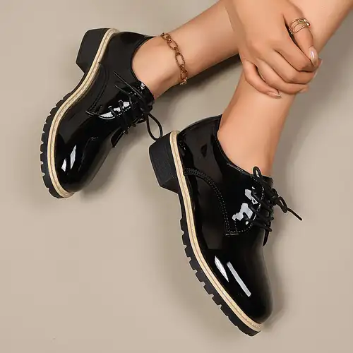 black oxford shoes women sold on Temu United States black oxford shoes women sold on Temu United States