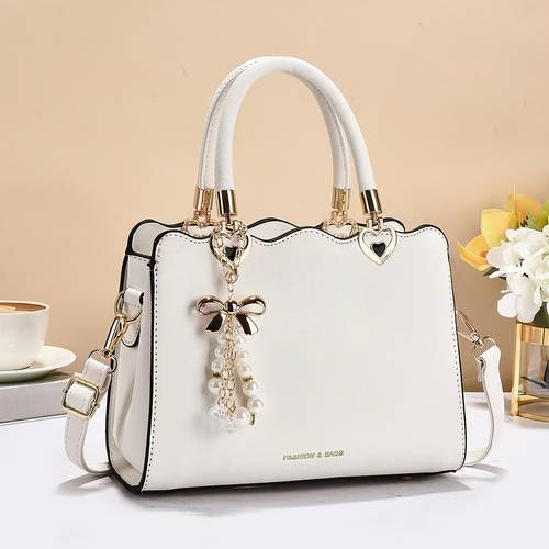 solid elegant womens bag exquisite easy handbag easy all match shoulder bag large capacity practical multi layer lightweight individual crossbody bag commuting shopping travel small square b