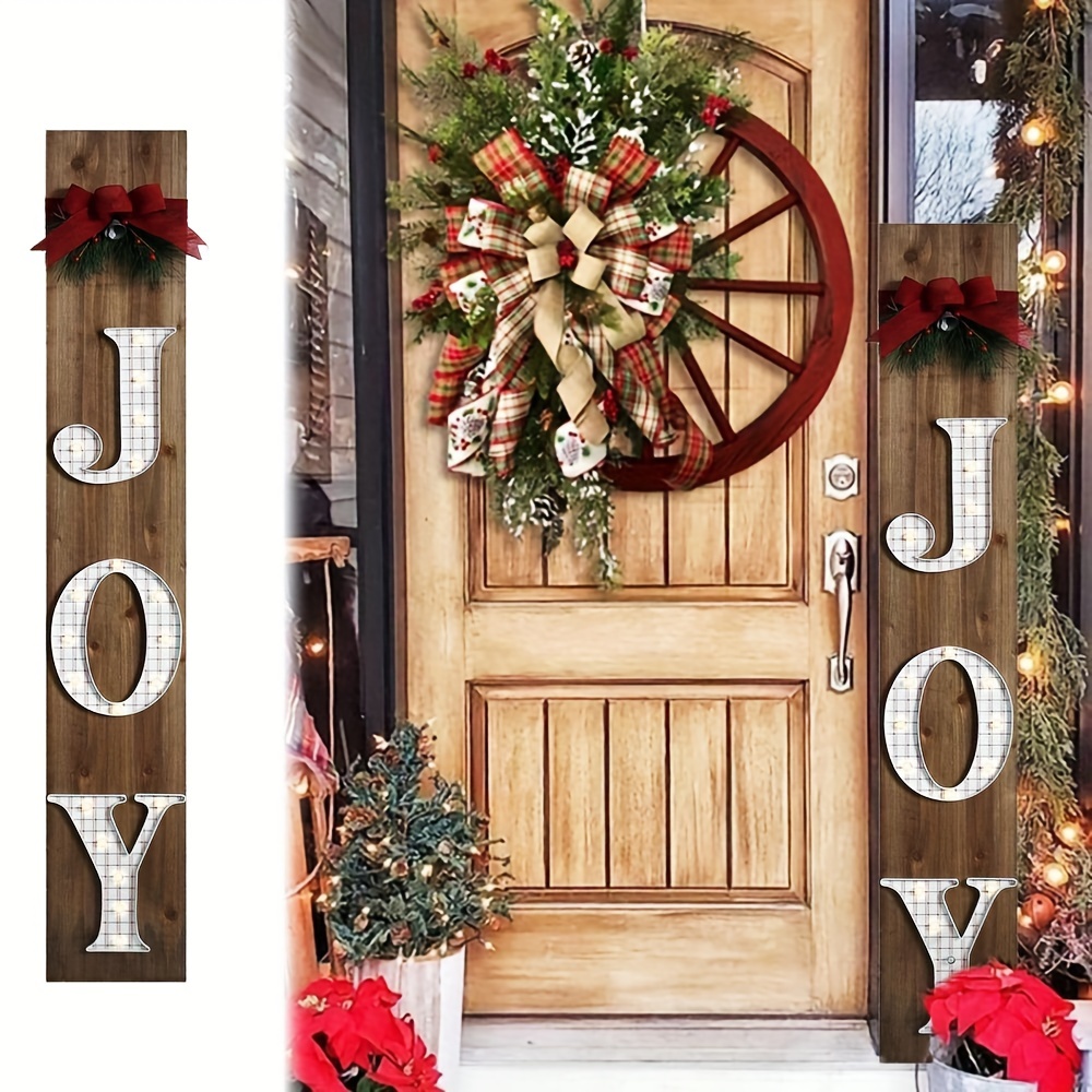 

1pc 60in Pre-lit Joy Christmas Wood For , Entryway Decor, Decor For , For , Or , Display For