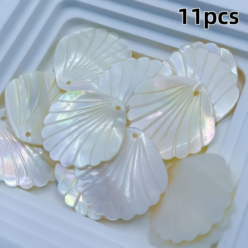 E-shop 11-teiliges Anhänger-Ventilatorförmiges Schmuck Charms Bastelbedarf, Halskette und Ohrring - Leichte, langlebige Bastelmaterialien,