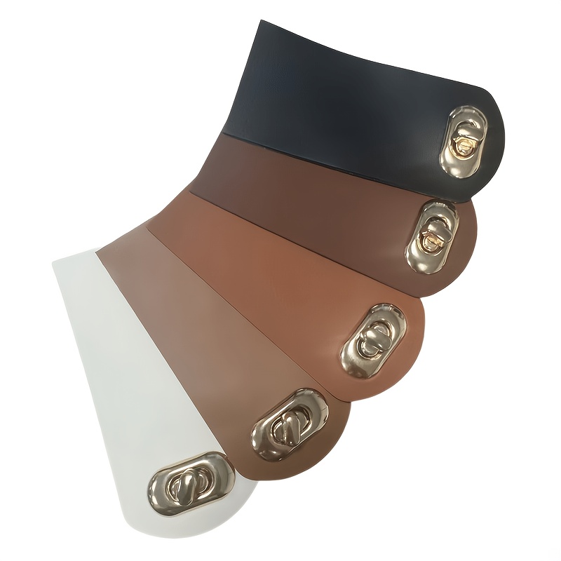 TEMU 5 Sets de Hebillas Doradas de de Cuero - Tamaño 5.5 * 12Cm, con Orificios para Broches y Cerraduras, Adiciones Hechas a para Fabricación de