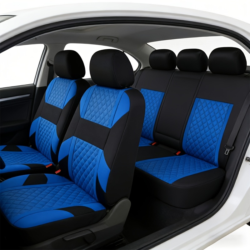 TEMU 9pcs Car Seat Cover Set, Universal 5-seat Car Seat Covers, , Suitable For Front And Rear Separate Seats, Car Interior Accessories, Suitable For