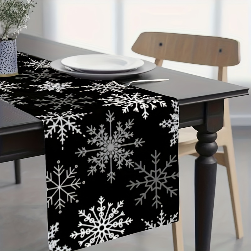 

Christmas Holiday And Table - 1pc, Polyester Rectangle Table For , Restaurant, , , Decor