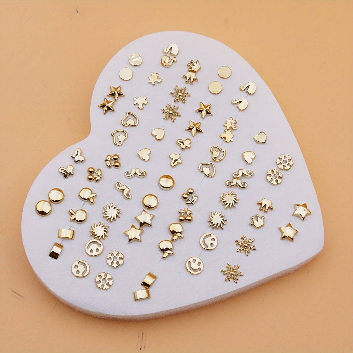 36 Pairs Of Versatile Random Mixed Style Plastic Women's Stud Earrings Set