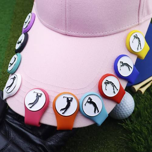 magnetic non slip waterproof silicone cap clip for golf