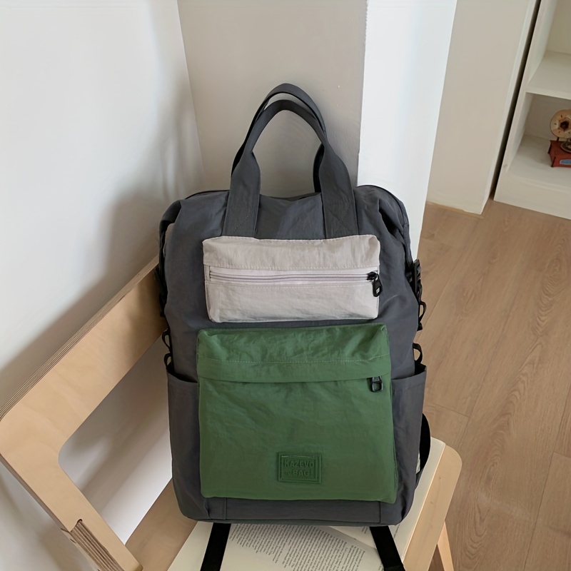 Multi-Functional Color-Block Outdoor Backpack for Hiking & Camping