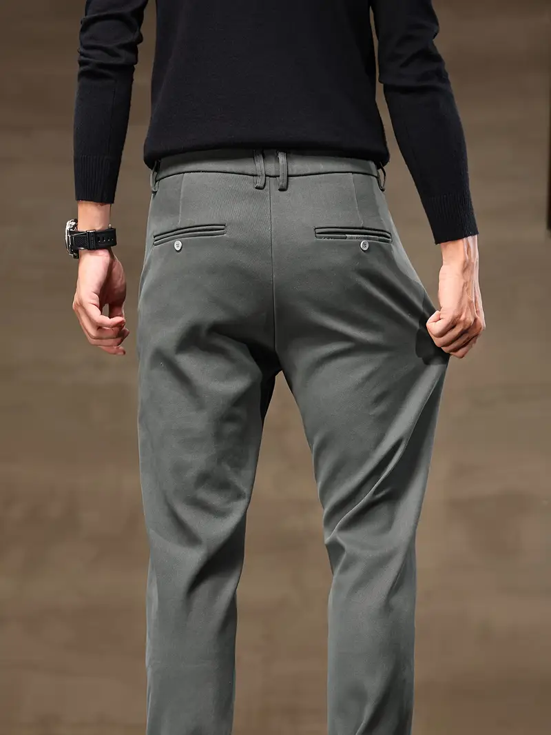 Grey Stylish Formal Pant Athletic Fit Stretch Suit Pants Heathered Grey Grey Stylish Formal Pant Athletic Fit Stretch Suit Pants Heathered Grey