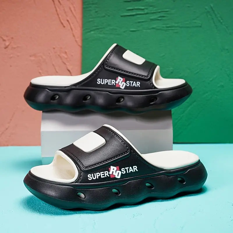 womens print eva slide sandals high quality slip resistant soft sole open toe beach slippers for outdoor use light beige with teal accents indoor slippers opentoe sandals lightweight sandals Product details 10