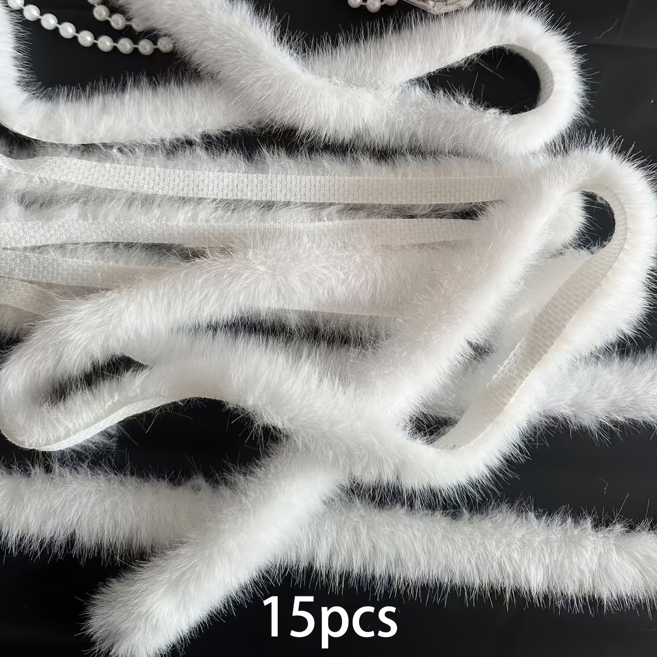 TEMU 15pcs, Soft Synthetic Plush Fur Fabric Pieces, Fluffy Faux Fur Cloth For Crafts Sewing Knitting Projects, Ideal For Christmas Decorations &