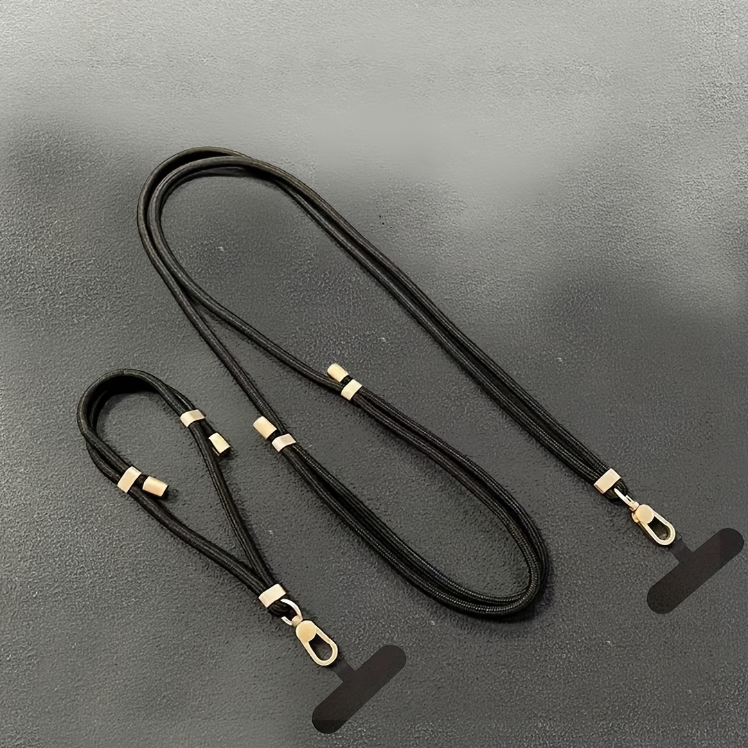 TEMU Long Short Mobile Phone Lanyard 2pcs Set High Quality Metal Hardware Anti-loss Mobile Phone Lanyard Set Outdoor Travel Mobile Phone Additions